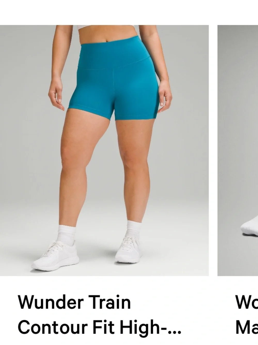 Lululemon wunder train Contour Fit High-Rise Shorts - Hawaiian Blue